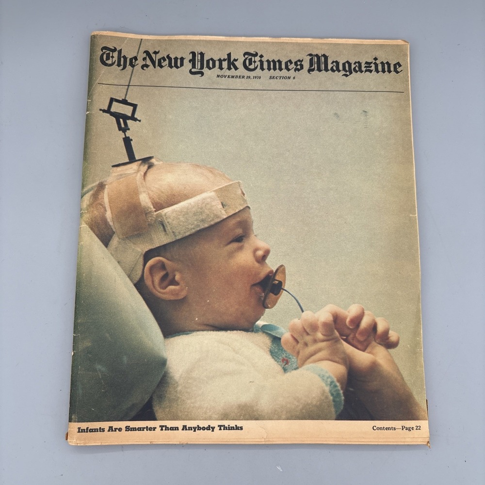 The New York Times Magazine November 29 1970 Infants Are Smarter No Label ADS